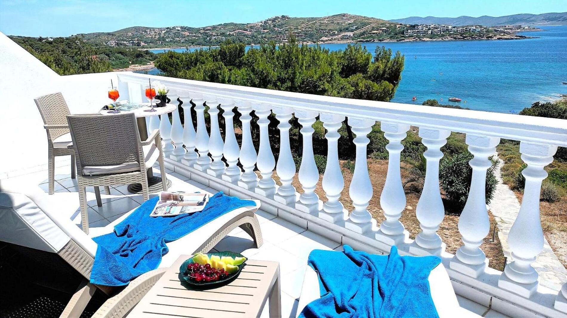 Dea Del Mare Complex In Front Of The Sea. Villa Sounion Exterior foto